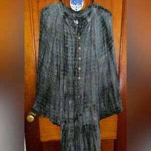 Kantha Bae Woodstock Duster Dress - 100% Silk